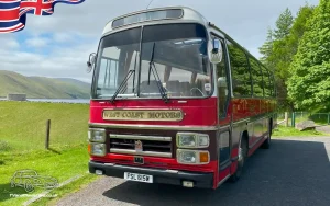 TV and Movie Action Vehicles Wedding Hire Glasgow Scotland West Coast Motors Plaxton 1980 NS Front Main