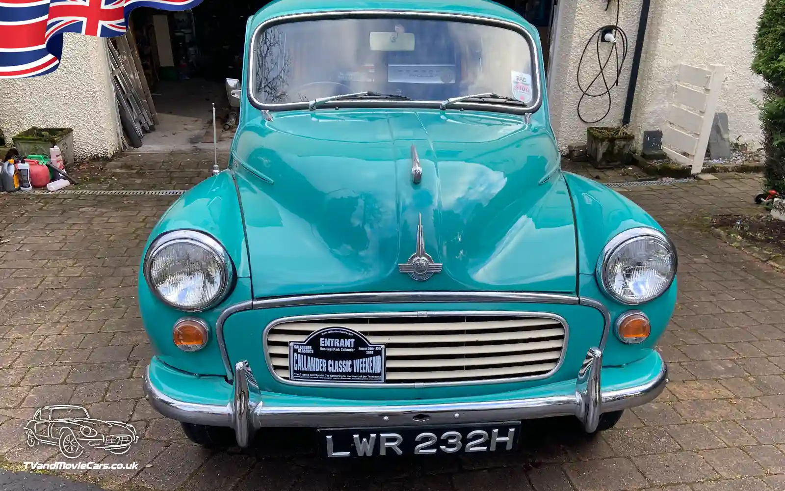 TV Film Movie Action Vehicles Scotland UK Car Morris Minor Traveller 1970 Front