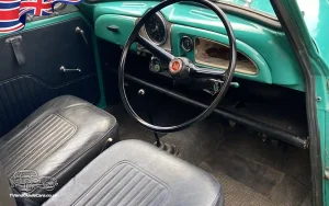 TV Film Movie Action Vehicles Scotland UK Car Morris Minor Traveller 1970 Interior Front Dashboard