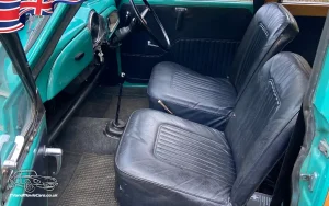 TV Film Movie Action Vehicles Scotland UK Car Morris Minor Traveller 1970 Interior Front NS 1