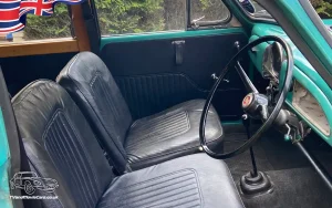 TV Film Movie Action Vehicles Scotland UK Car Morris Minor Traveller 1970 Interior Front OS 1