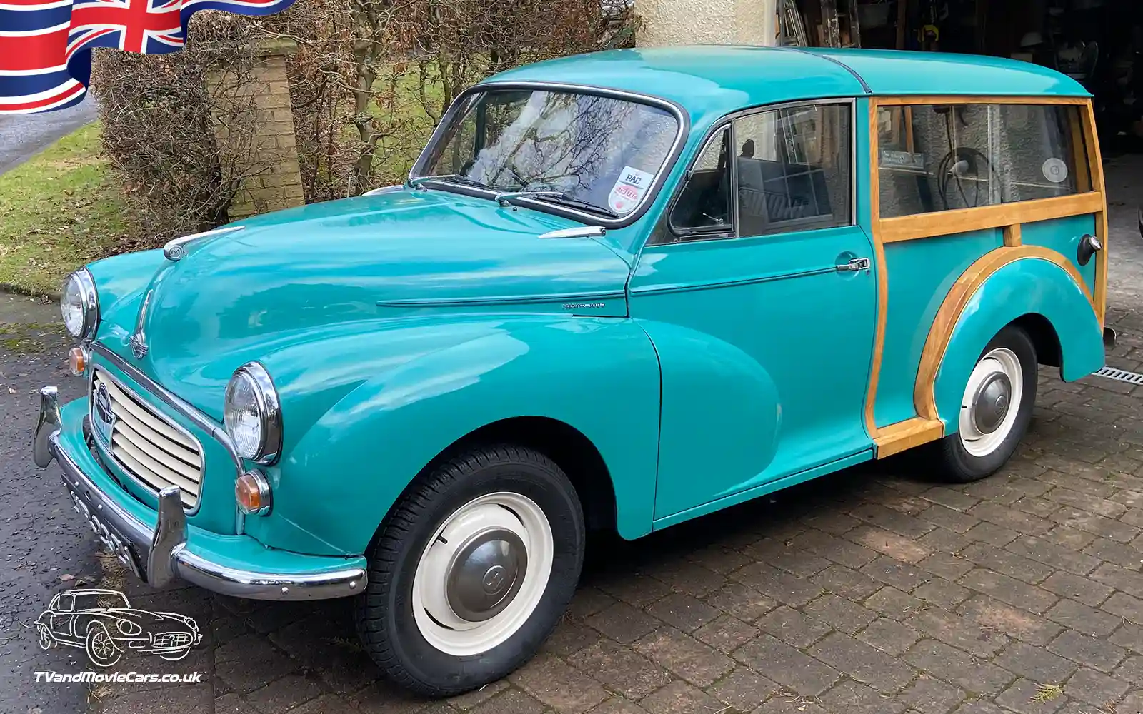 TV Film Movie Action Vehicles Scotland UK Car Morris Minor Traveller 1970 OS front