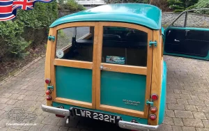 TV Film Movie Action Vehicles Scotland UK Car Morris Minor Traveller 1970 Rear