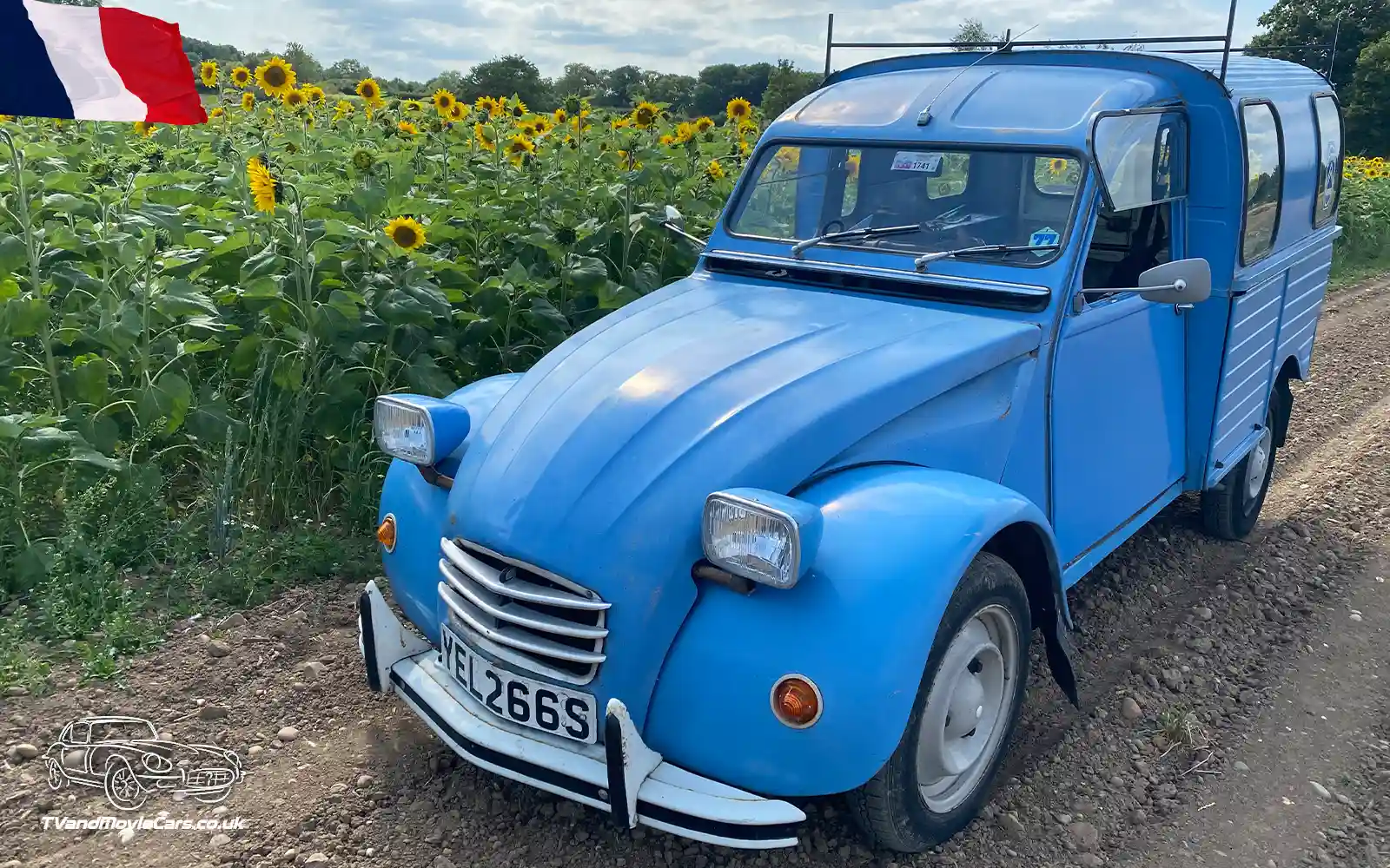 TV Film Movie Action Vehicles Scotland UK France Citroen 2 CV AK250 Van 1977 Front OS