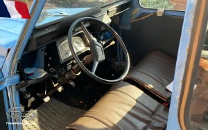 TV Film Movie Action Vehicles Scotland UK France Citroen 2 CV AK250 Van 1977 Interior Front Dashboard