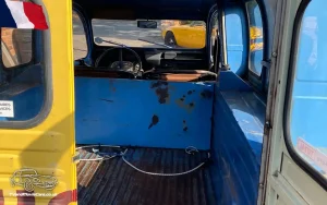 TV Film Movie Action Vehicles Scotland UK France Citroen 2 CV AK250 Van 1977 Interior Rear