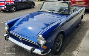 TV Film Movie Action Vehicles Scotland UK Sunbeam Alpine Series V Convertible 1966 Front NS