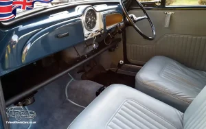 TV Film Movie Action Vehicles Scotland UK Classic Car Morris Minor 1000 Interior Front Dashboard