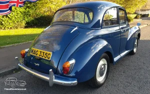 TV Film Movie Action Vehicles Scotland UK Classic Car Morris Minor 1000 Rear OS