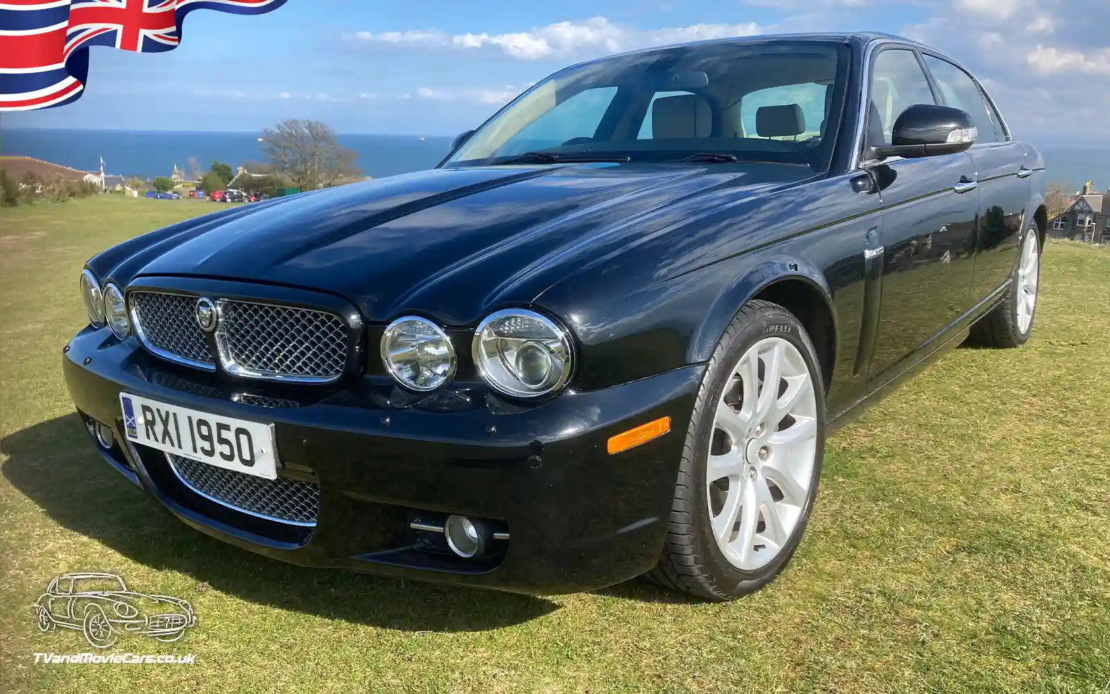 TV Film Movie Action Vehicles Scotland UK Cars Jaguar XJ Sovereign Limousine 2008 Front NS
