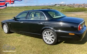TV Film Movie Action Vehicles Scotland UK Cars Jaguar XJ Sovereign Limousine 2008 NS Rear