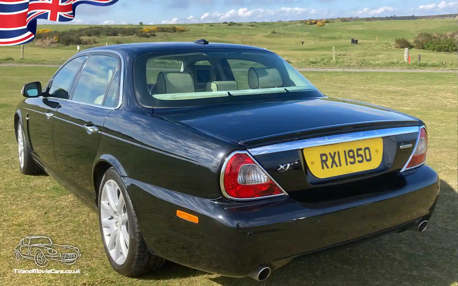TV Film Movie Action Vehicles Scotland UK Cars Jaguar XJ Sovereign Limousine 2008 Rear NS