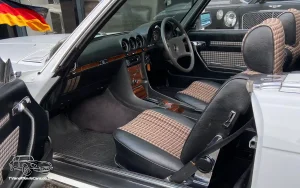 TV Film Movie Action Vehicles Scotland UK German Mercedes 350SL Convertible 1980 Interior Seats NS