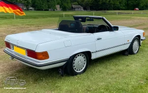TV Film Movie Action Vehicles Scotland UK German Mercedes 350SL Convertible 1980 OS Rear