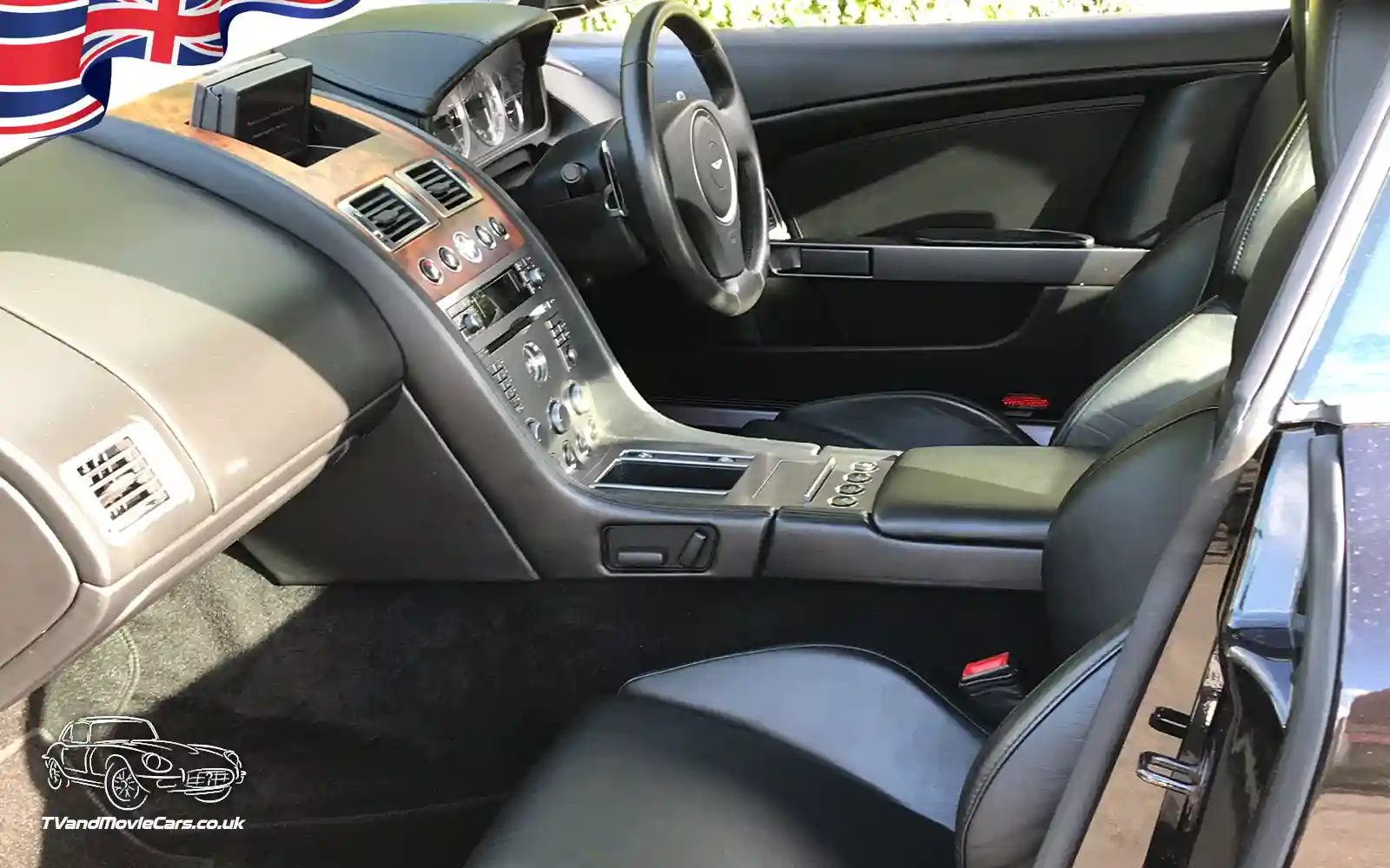 TV Film Movie Action Vehicles Scotland UK Sports Car Aston Martin DB9 V12 2004 Interior Seats NS