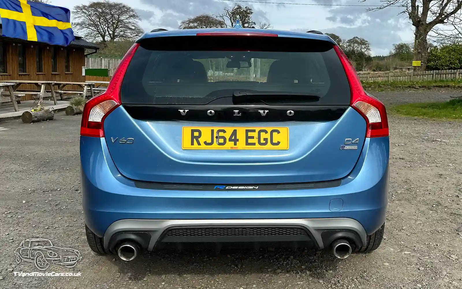 TV Film Movie Action Vehicles Scotland Sweden Volvo V60 R Design 2015 Rear