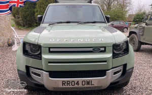 TV Film Movie Action Vehicles Scotland UK 4x4 Land Rover Defender 75th Anniversary 2023 Front
