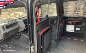 TV Film Movie Action Vehicles Scotland UK Carbodies Fairway Black Taxi 1997 NS Interior