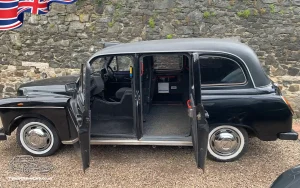 TV Film Movie Action Vehicles Scotland UK Carbodies Fairway Black Taxi 1997 NS Open Doors