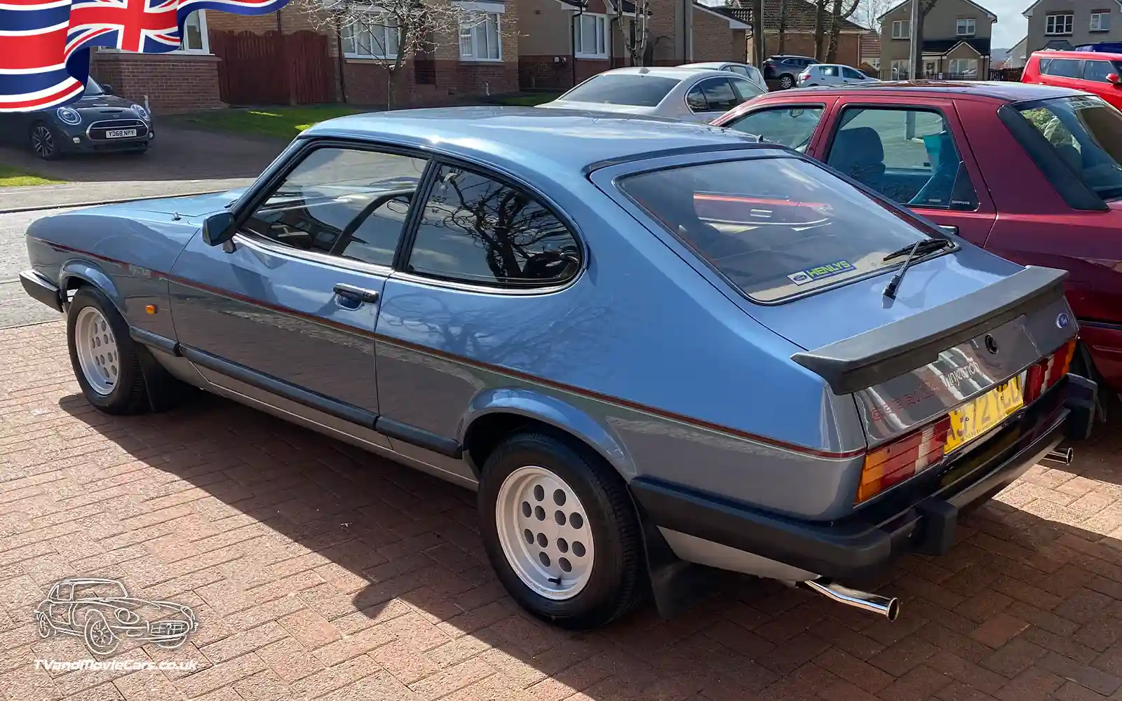 TV Film Movie Action Vehicles Scotland UK Cars Ford Capri 2.8i 1983 Rear NS