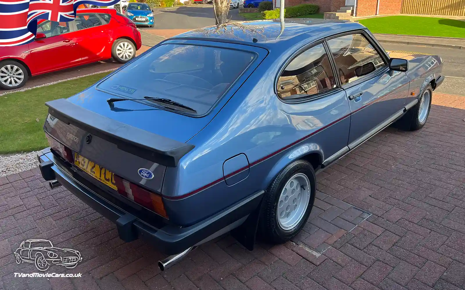 TV Film Movie Action Vehicles Scotland UK Cars Ford Capri 2.8i 1983 Rear OS