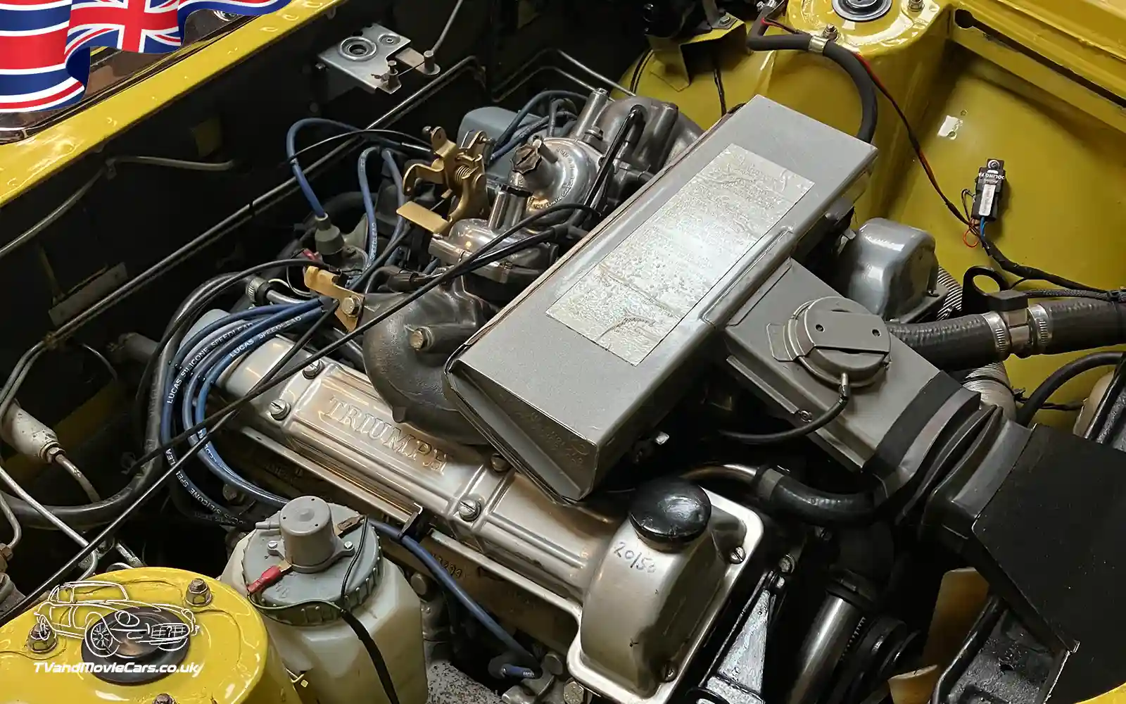TV Film Movie Action Vehicles Scotland UK Cars Triumph Stag Mk1 1973 Engine