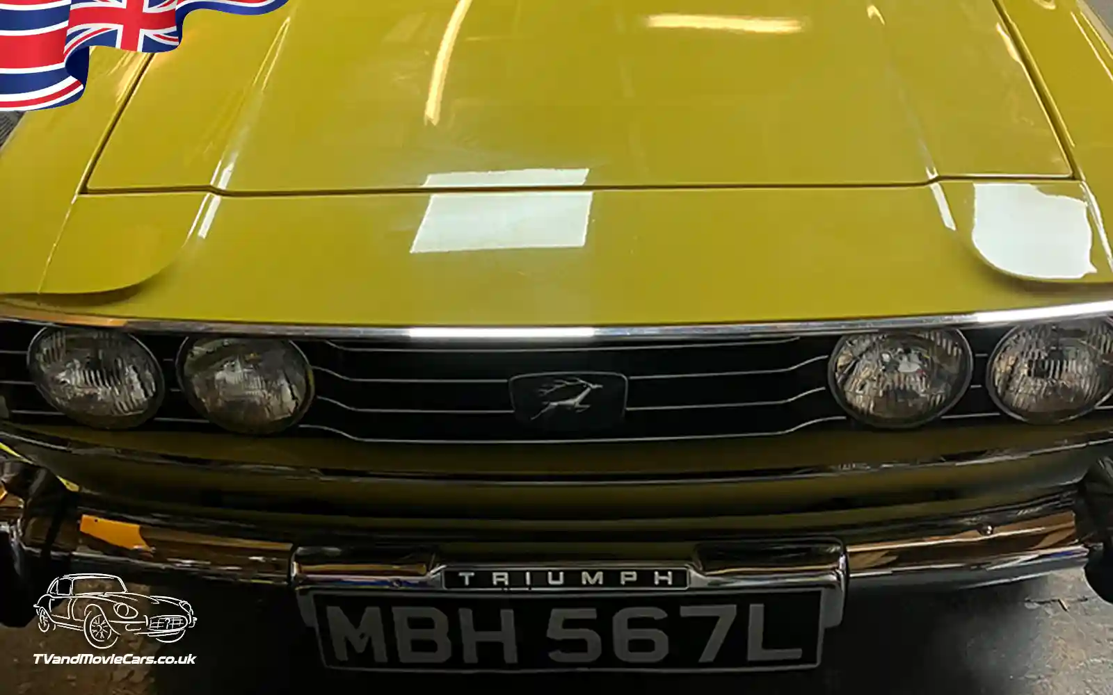TV Film Movie Action Vehicles Scotland UK Cars Triumph Stag Mk1 1973 front CU