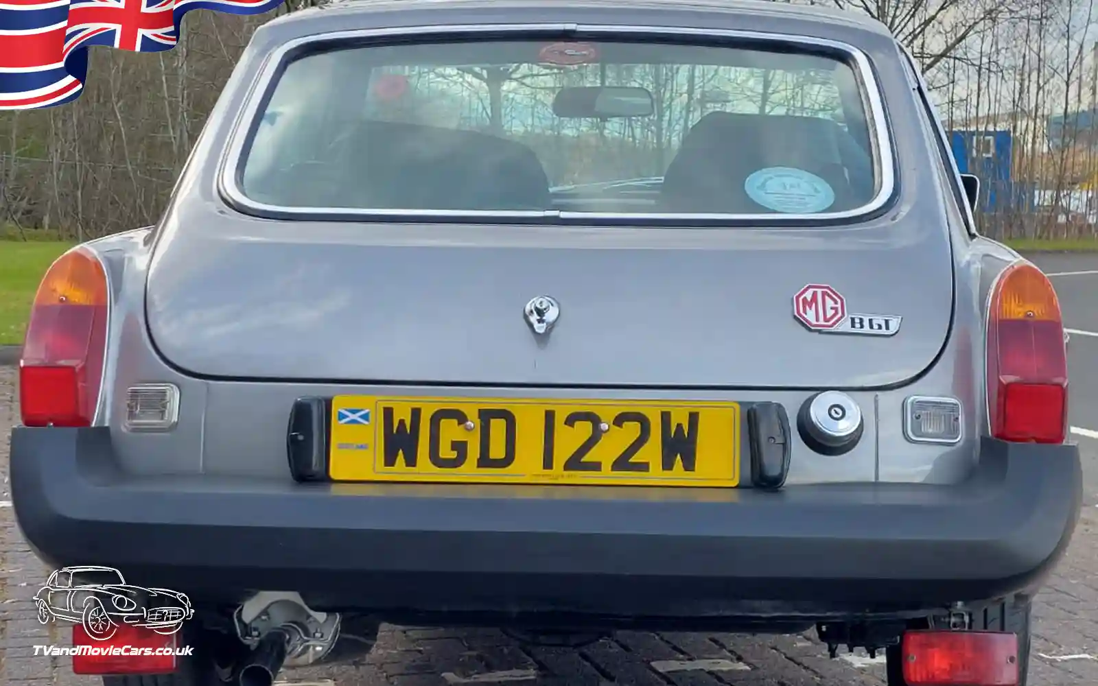 TV Film Movie Action Vehicles Scotland UK MGB GT LE 1981 Rear