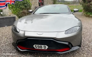 TV Film Movie Action Vehicles Scotland UK Sports Cars Aston Martin V8 Vantage 2019 Front