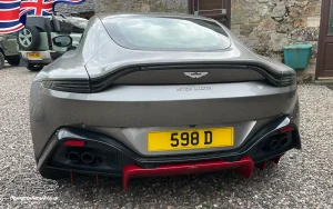 TV Film Movie Action Vehicles Scotland UK Sports Cars Aston Martin V8 Vantage 2019 Rear