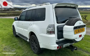 TV Film Movie Action Vehicles Scotland UK Template - Mitsubishi Shogun 3.2 Elegance 2011 - Rear NS