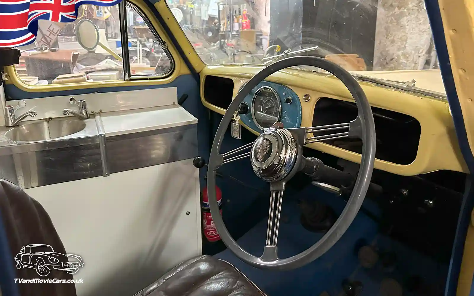 TV Film Movie Action Vehicles Scotland UK Cars Austin A40 Devon Ice Cream Van 1954 Cab OS