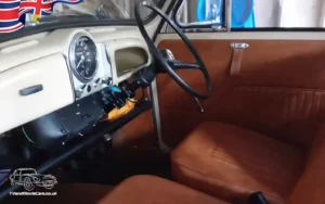 TV Film Movie Action Vehicles Scotland UK Cars Morris Minor Traveller 1971 Interior Front NS