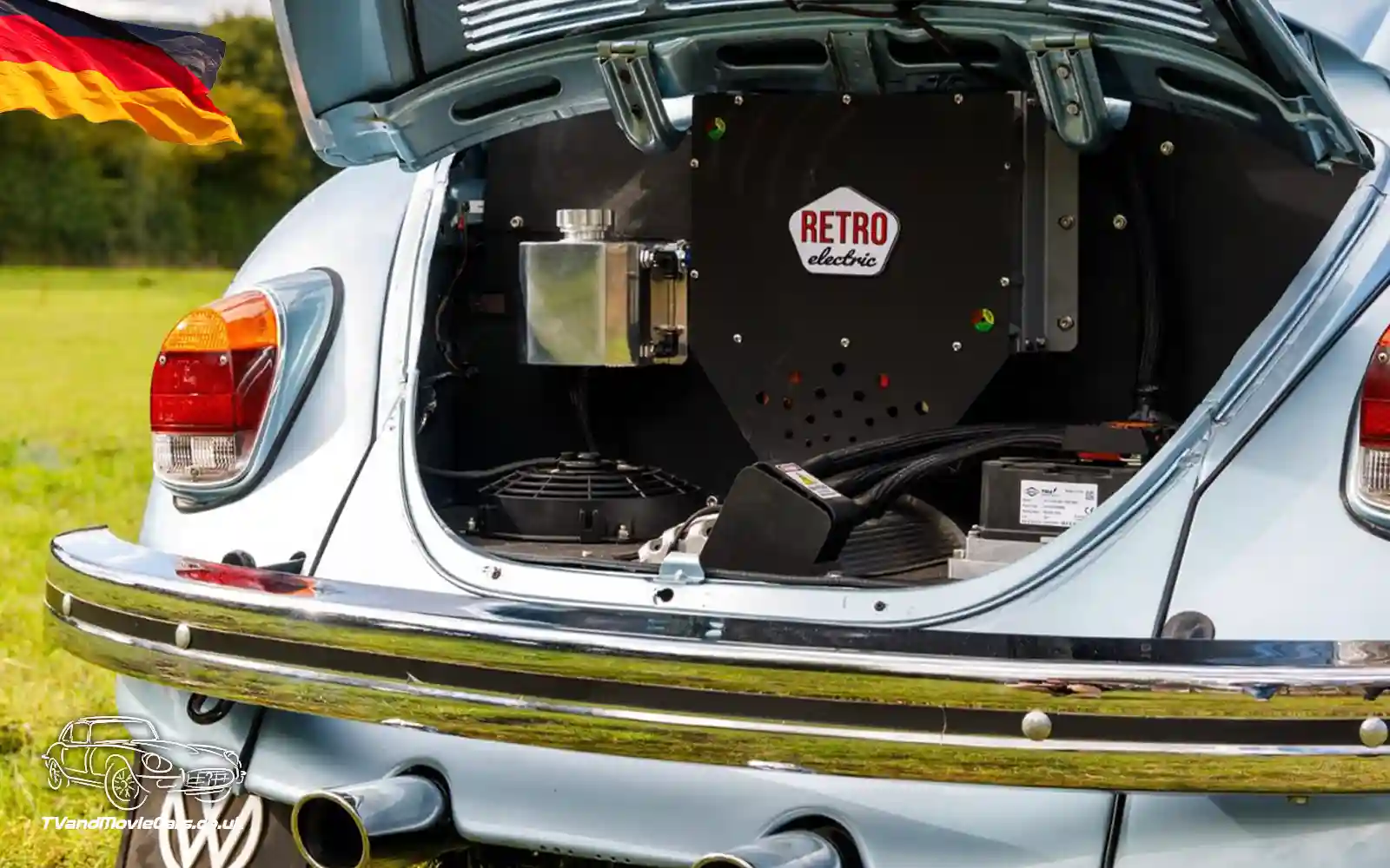 TV Film Movie Action Vehicles Scotland UK Electric Car VW Beetle Convertible 1972 Conversion 1