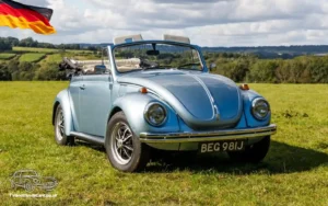 TV Film Movie Action Vehicles Scotland UK Electric Car VW Beetle Convertible 1972 Front OS Main