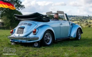 TV Film Movie Action Vehicles Scotland UK Electric Car VW Beetle Convertible 1972 Rear OS