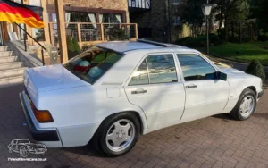 TV Film Movie Action Vehicles Scotland UK German Car Mercedes 190E 1991 OS Rear