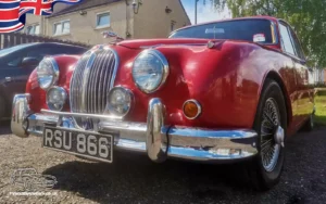 TV Film Movie Action Vehicles Scotland UK Jaguar MkII 3.4 1960 Front NS