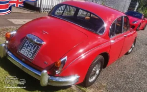 TV Film Movie Action Vehicles Scotland UK Jaguar MkII 3.4 1960 Rear OS