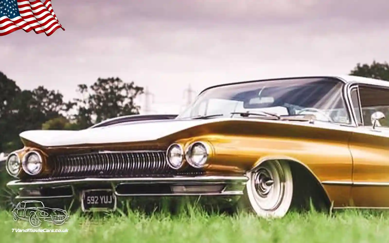 TV Film Movie Action Vehicles Scotland UK USA Cars Buick Electra 224 1960 Front OS Med CU