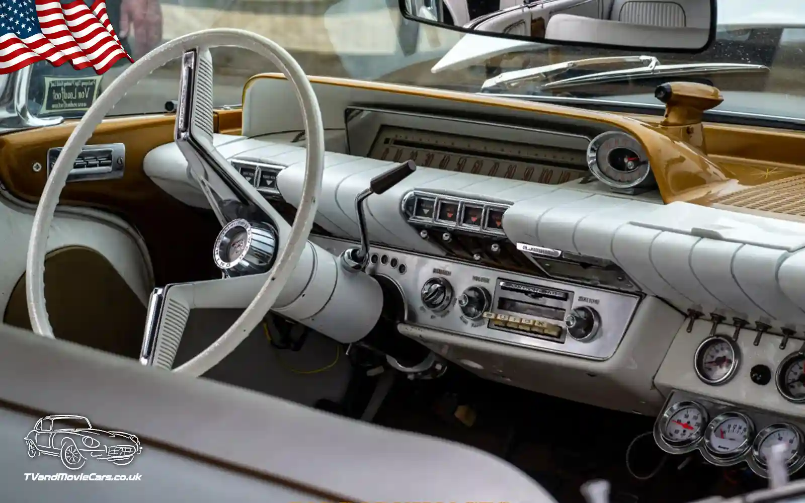 TV Film Movie Action Vehicles Scotland UK USA Cars Buick Electra 224 1960 Interior Front NS 2