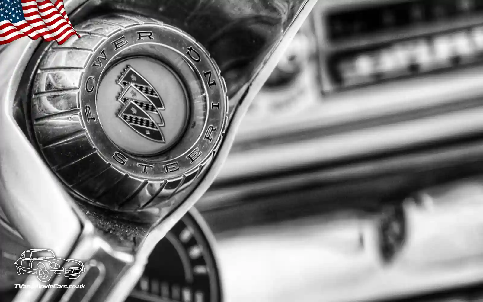 TV Film Movie Action Vehicles Scotland UK USA Cars Buick Electra 224 1960 Interior Steering Wheel CU