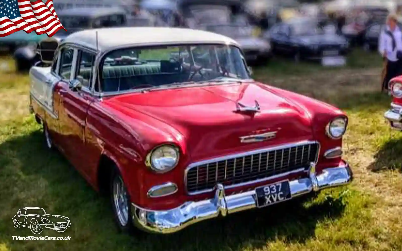 TV Film Movie Action Vehicles Scotland UK USA Cars Chevrolet Bel-Air 1955 Front NS 2