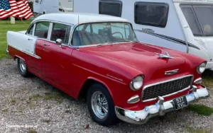 TV Film Movie Action Vehicles Scotland UK USA Cars Chevrolet Bel-Air 1955 Front NS