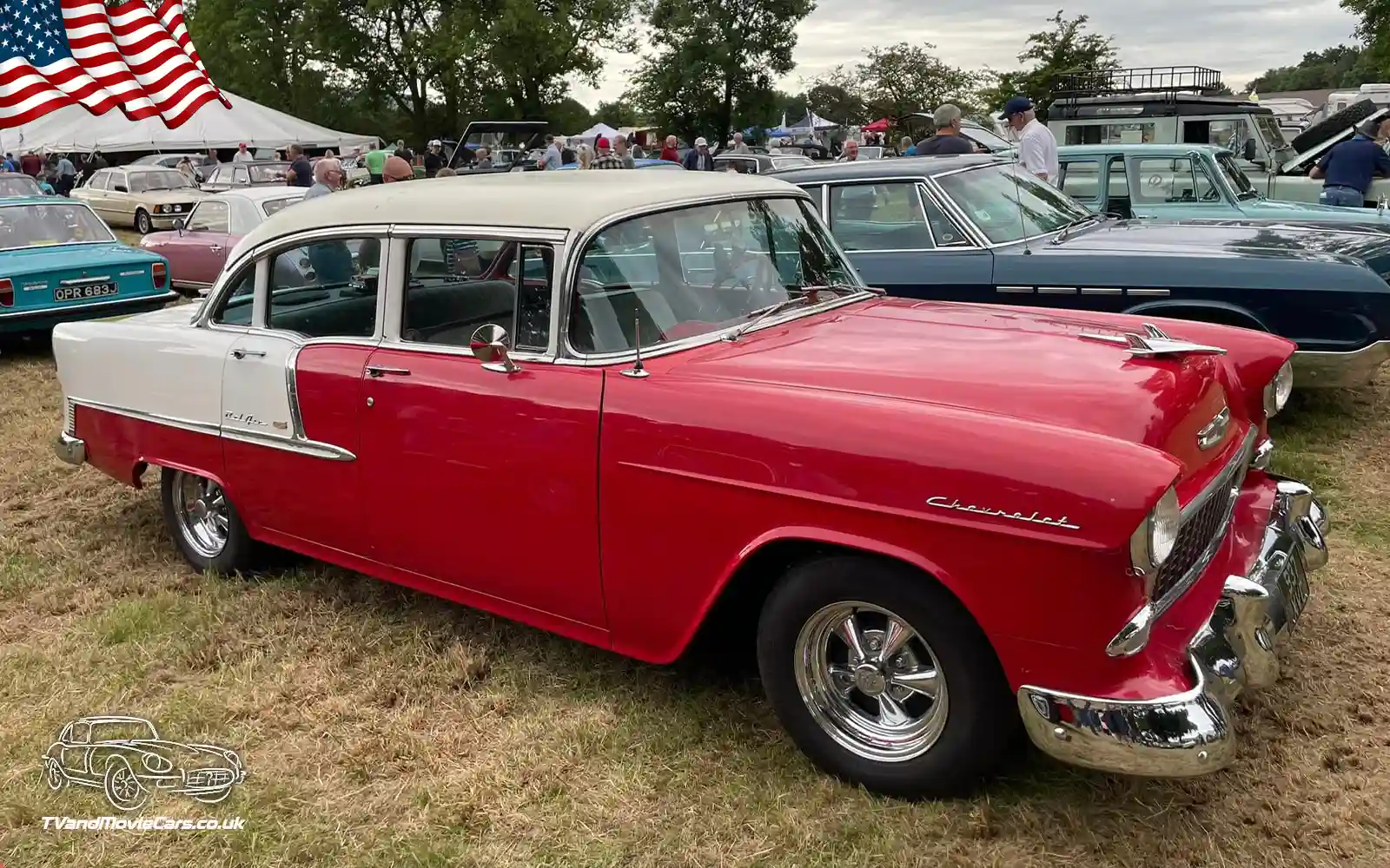 TV Film Movie Action Vehicles Scotland UK USA Cars Chevrolet Bel-Air 1955 NS Front