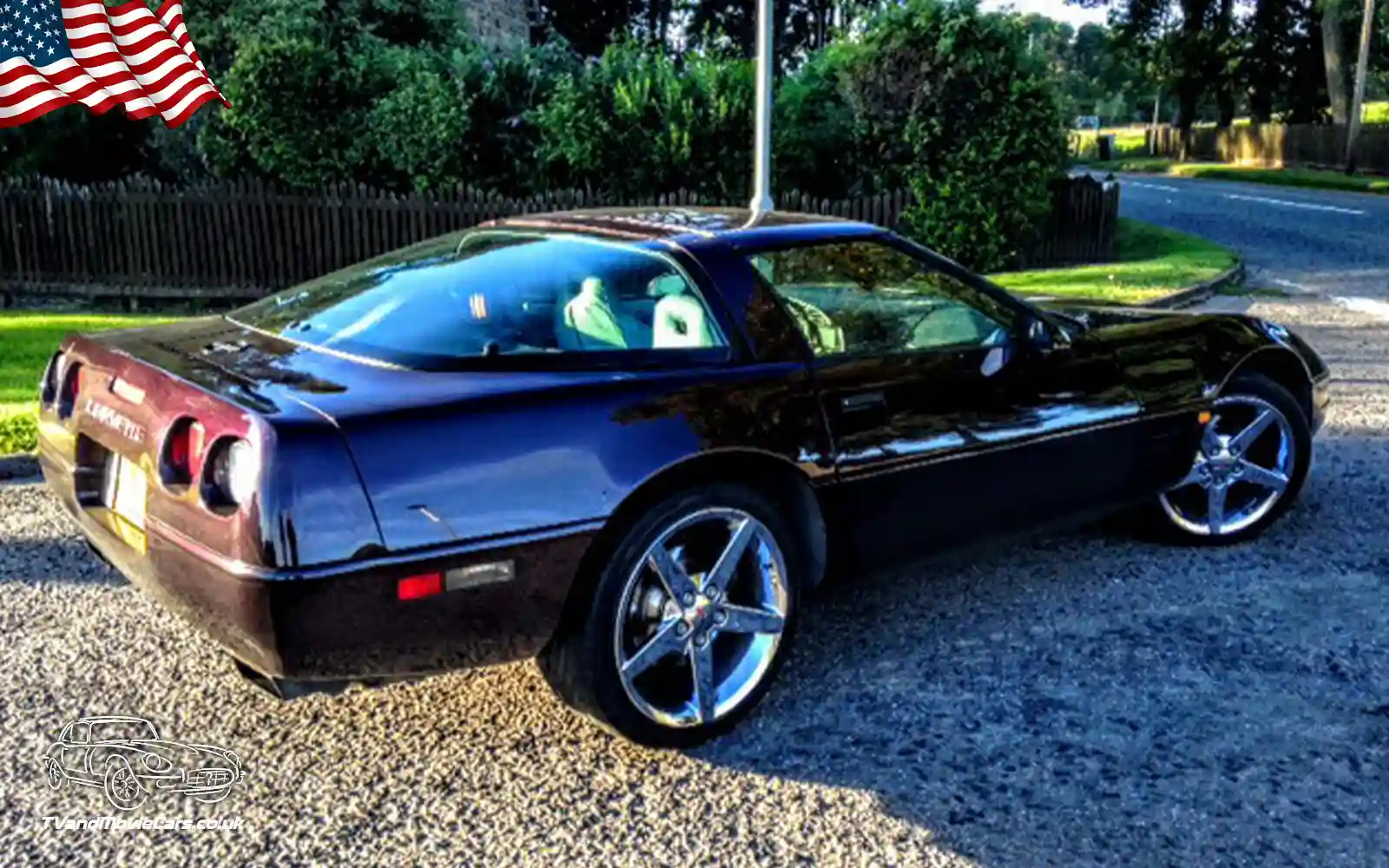 TV Film Movie Action Vehicles Scotland UK USA Cars Chevrolet Corvette C4 (1994) NS Rear