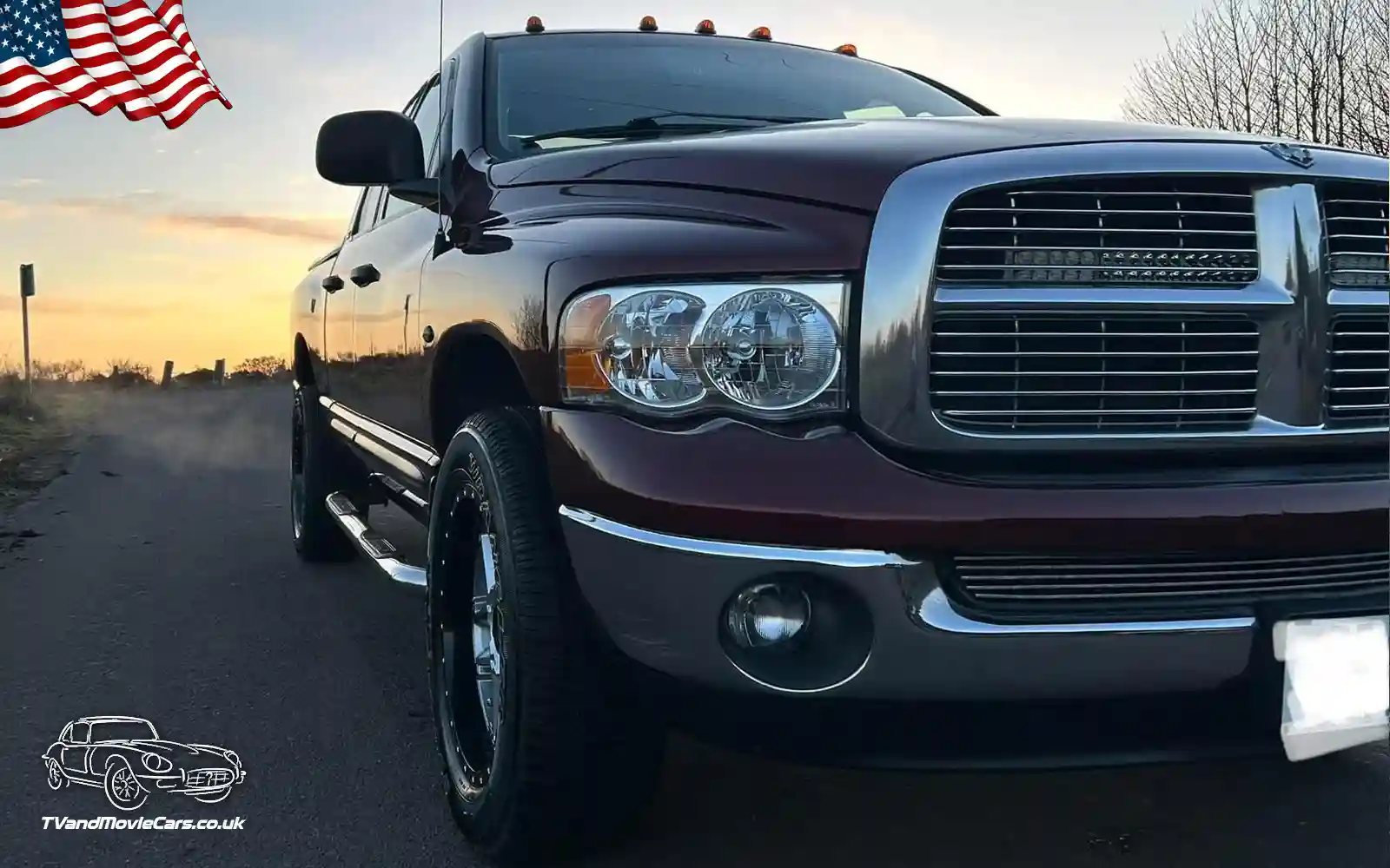 TV Film Movie Action Vehicles Scotland UK USA Cars Dodge Ram 1500 SLT 2002 Front NS CU