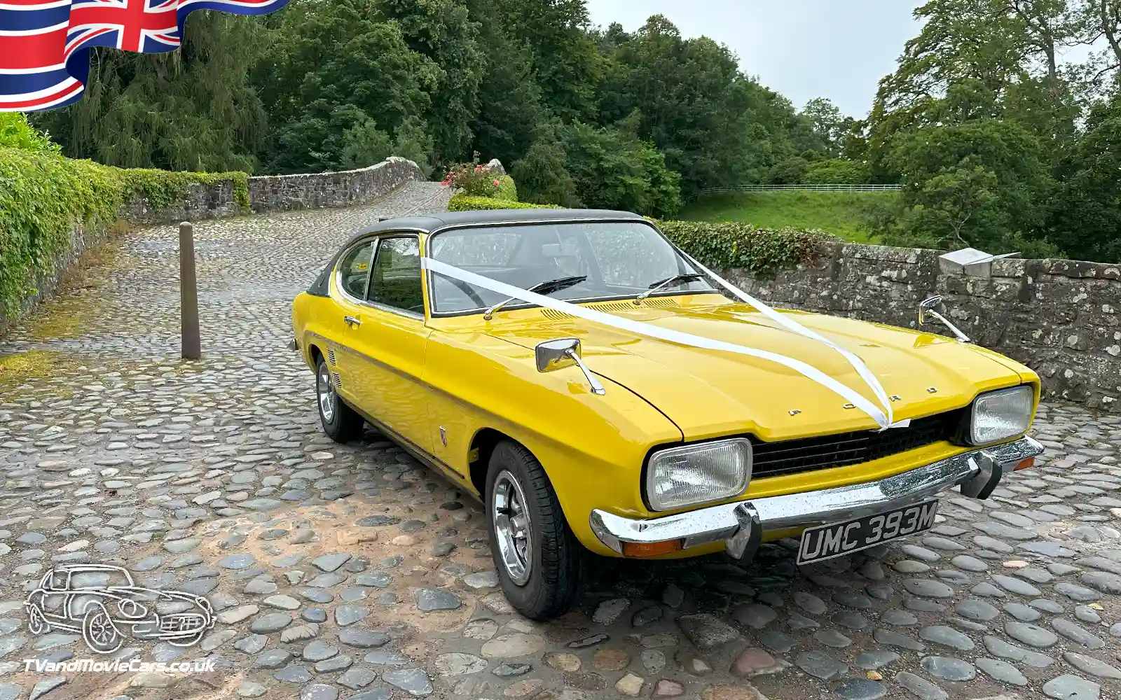 TV Film Movie Action Vehicle Scotland UK Car Ford Capri Mk1 2000 GT 1973 Brig o' Doon Wedding OS 2