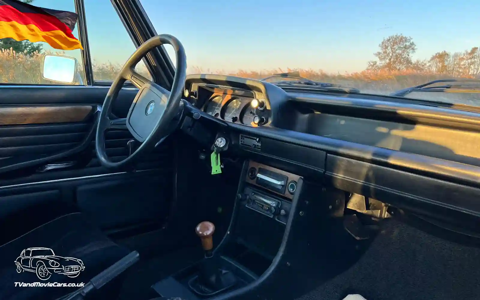 TV Film Movie Action Vehicles Scotland UK German Cars BMW 1602 1975 Interior Front