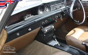 TV Film Movie Action Vehicles Scotland UK Rover 2000 P6 1972 Interior Front NS